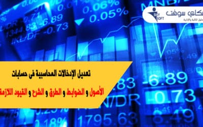 تعديل الإدخالات المحاسبية فى حسابات الأصول الضوابط