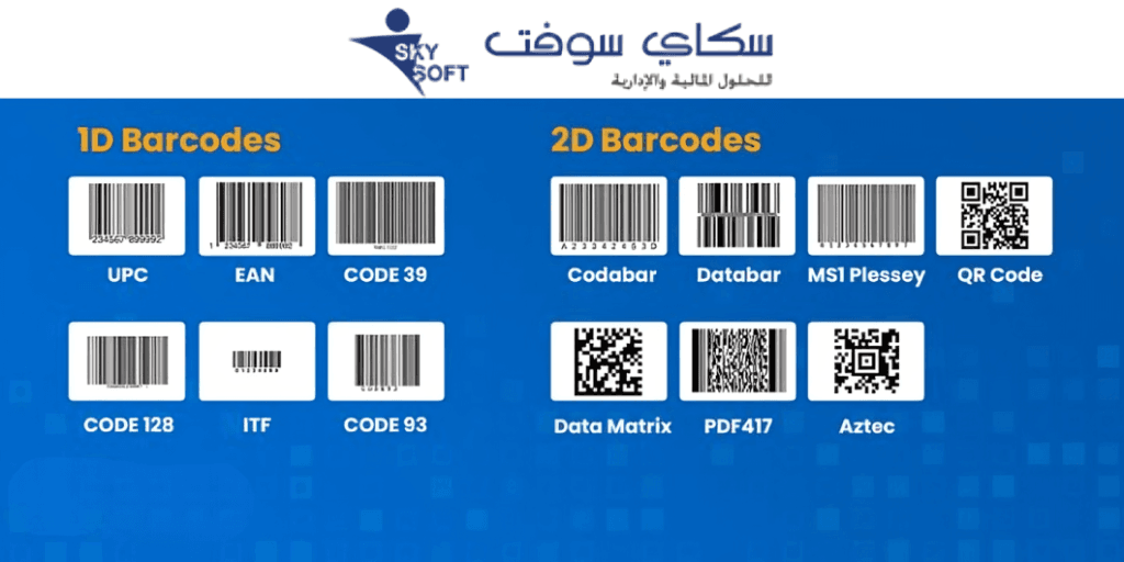 انواع الباركود